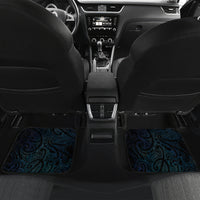 Matariki New Zealand Car Mats Maori Pattern Blue Galaxy LT05 Set 2pcs - Back Blue - Polynesian Pride