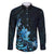 Matariki New Zealand Family Matching Short Sleeve Bodycon Dress and Hawaiian Shirt Maori Pattern Blue Galaxy