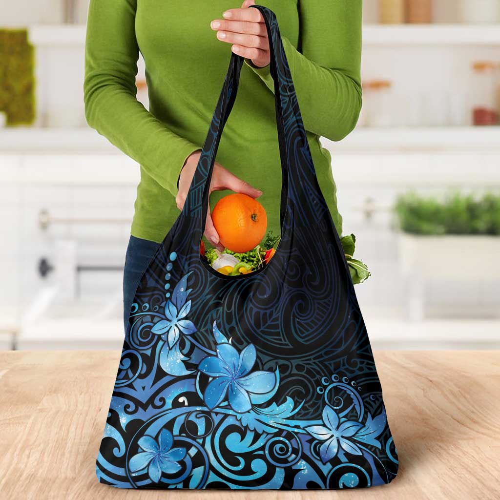Matariki New Zealand Grocery Bag Maori Pattern Blue Galaxy LT05 - Polynesian Pride