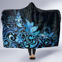 Matariki New Zealand Hooded Blanket Maori Pattern Blue Galaxy LT05 - Polynesian Pride