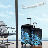 Matariki New Zealand Luggage Cover Maori Pattern Blue Galaxy LT05 - Polynesian Pride