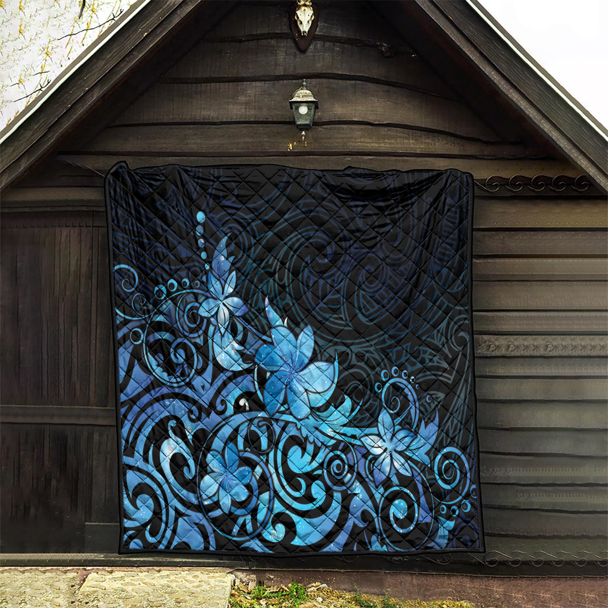 Matariki New Zealand Quilt Maori Pattern Blue Galaxy LT05 - Polynesian Pride