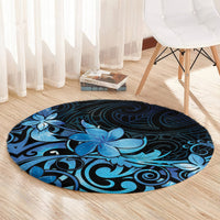 Matariki New Zealand Round Carpet Maori Pattern Blue Galaxy LT05 - Polynesian Pride