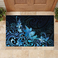 Matariki New Zealand Rubber Doormat Maori Pattern Blue Galaxy LT05 - Polynesian Pride