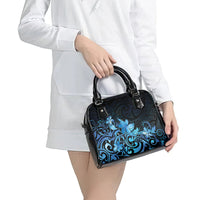 Matariki New Zealand Shoulder Handbag Maori Pattern Blue Galaxy LT05 - Polynesian Pride