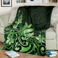 Matariki New Zealand Blanket Maori Pattern Green Galaxy LT05 - Polynesian Pride