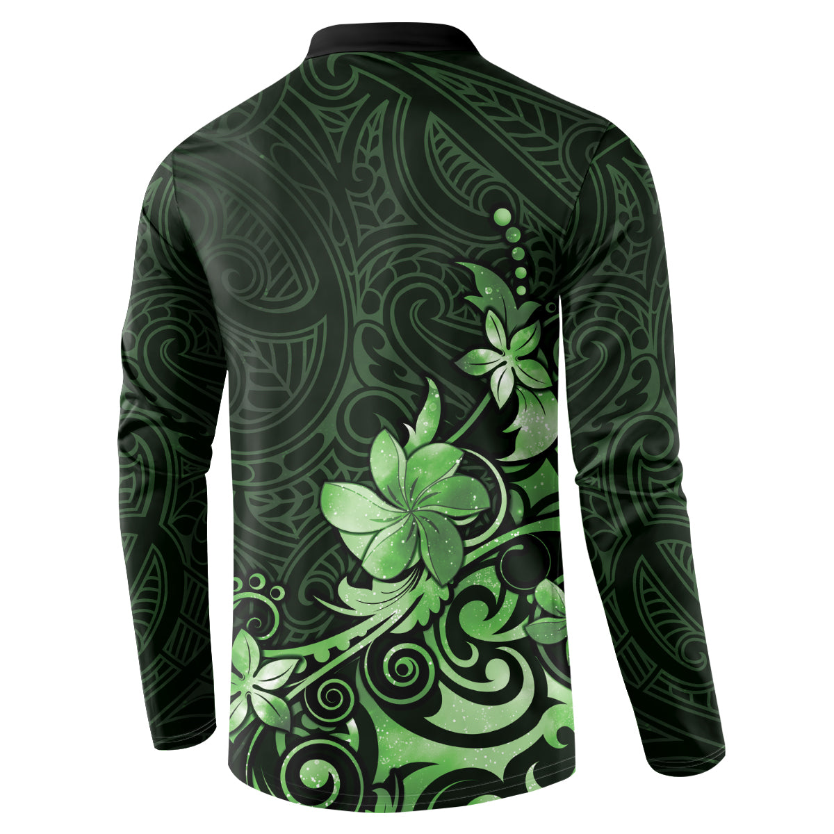 Matariki New Zealand Button Sweatshirt Maori Pattern Green Galaxy LT05 - Polynesian Pride