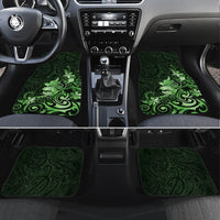 Matariki New Zealand Car Mats Maori Pattern Green Galaxy LT05 Set 4pcs Green - Polynesian Pride
