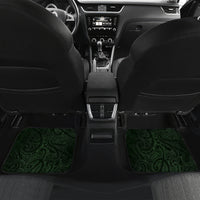 Matariki New Zealand Car Mats Maori Pattern Green Galaxy LT05 Set 2pcs - Back Green - Polynesian Pride