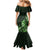 Matariki New Zealand Family Matching Mermaid Dress and Hawaiian Shirt Maori Pattern Green Galaxy