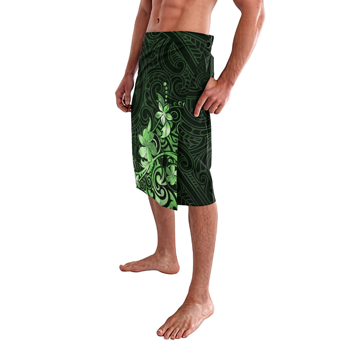Matariki New Zealand Lavalava Maori Pattern Green Galaxy