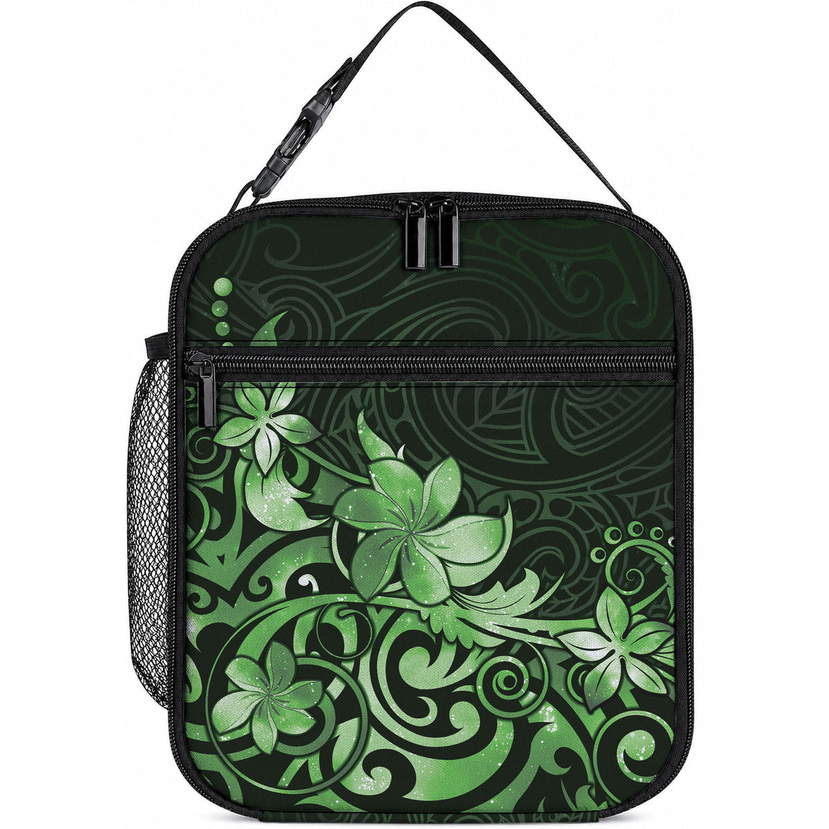 Matariki New Zealand Lunch Bag Maori Pattern Green Galaxy LT05 10.2 × 8.3 × 4.3 inch Green - Polynesian Pride
