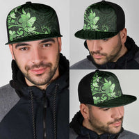 Matariki New Zealand Mesh Trucker Cap Maori Pattern Green Galaxy