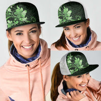 Matariki New Zealand Mesh Trucker Cap Maori Pattern Green Galaxy
