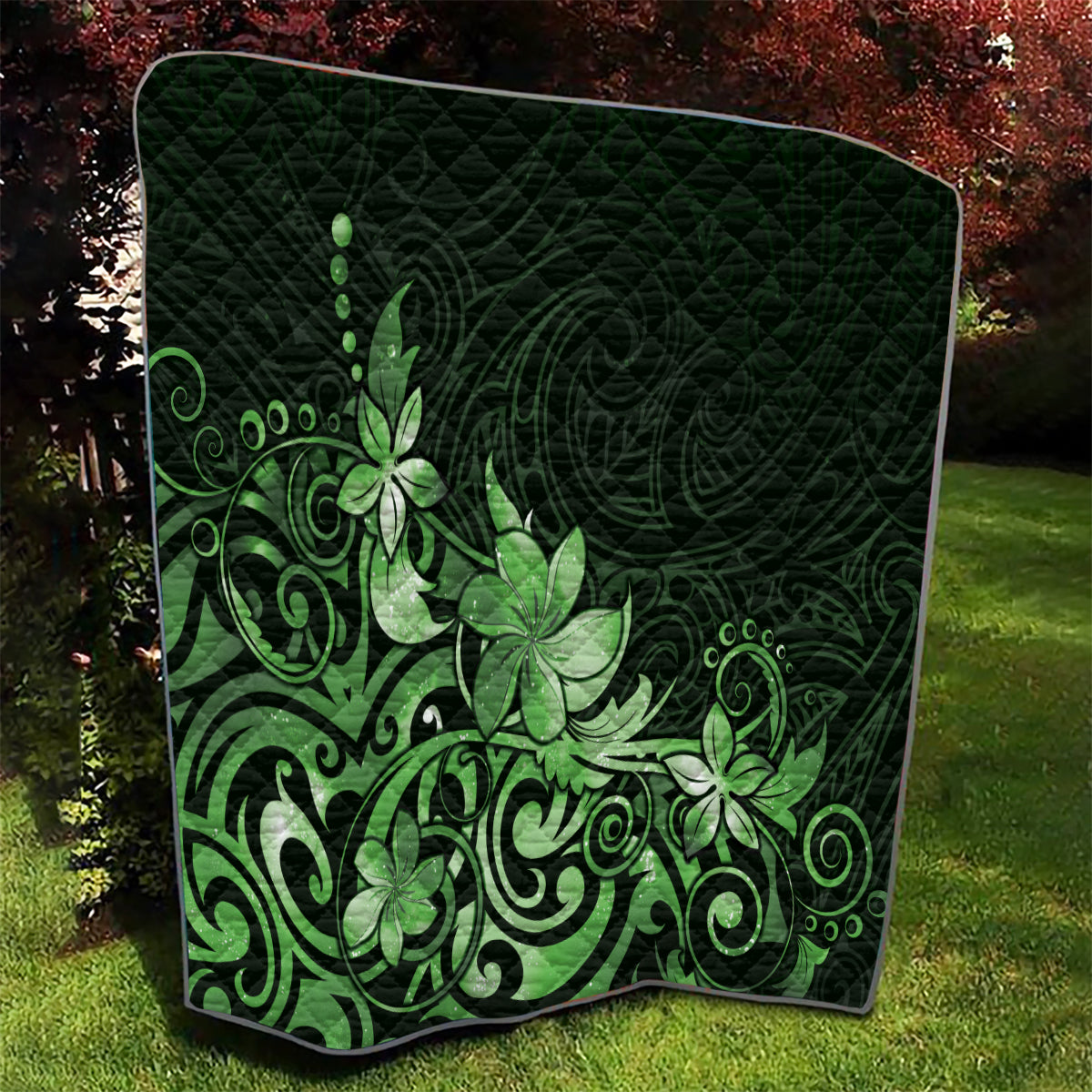 Matariki New Zealand Quilt Maori Pattern Green Galaxy LT05 - Polynesian Pride