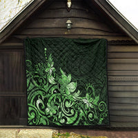 Matariki New Zealand Quilt Maori Pattern Green Galaxy LT05 - Polynesian Pride