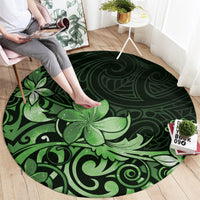 Matariki New Zealand Round Carpet Maori Pattern Green Galaxy LT05 - Polynesian Pride