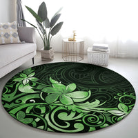 Matariki New Zealand Round Carpet Maori Pattern Green Galaxy LT05 - Polynesian Pride