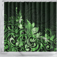 Matariki New Zealand Shower Curtain Maori Pattern Green Galaxy LT05 - Polynesian Pride