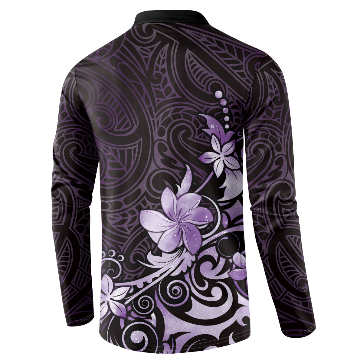 Matariki New Zealand Button Sweatshirt Maori Pattern Purple Galaxy LT05 - Polynesian Pride
