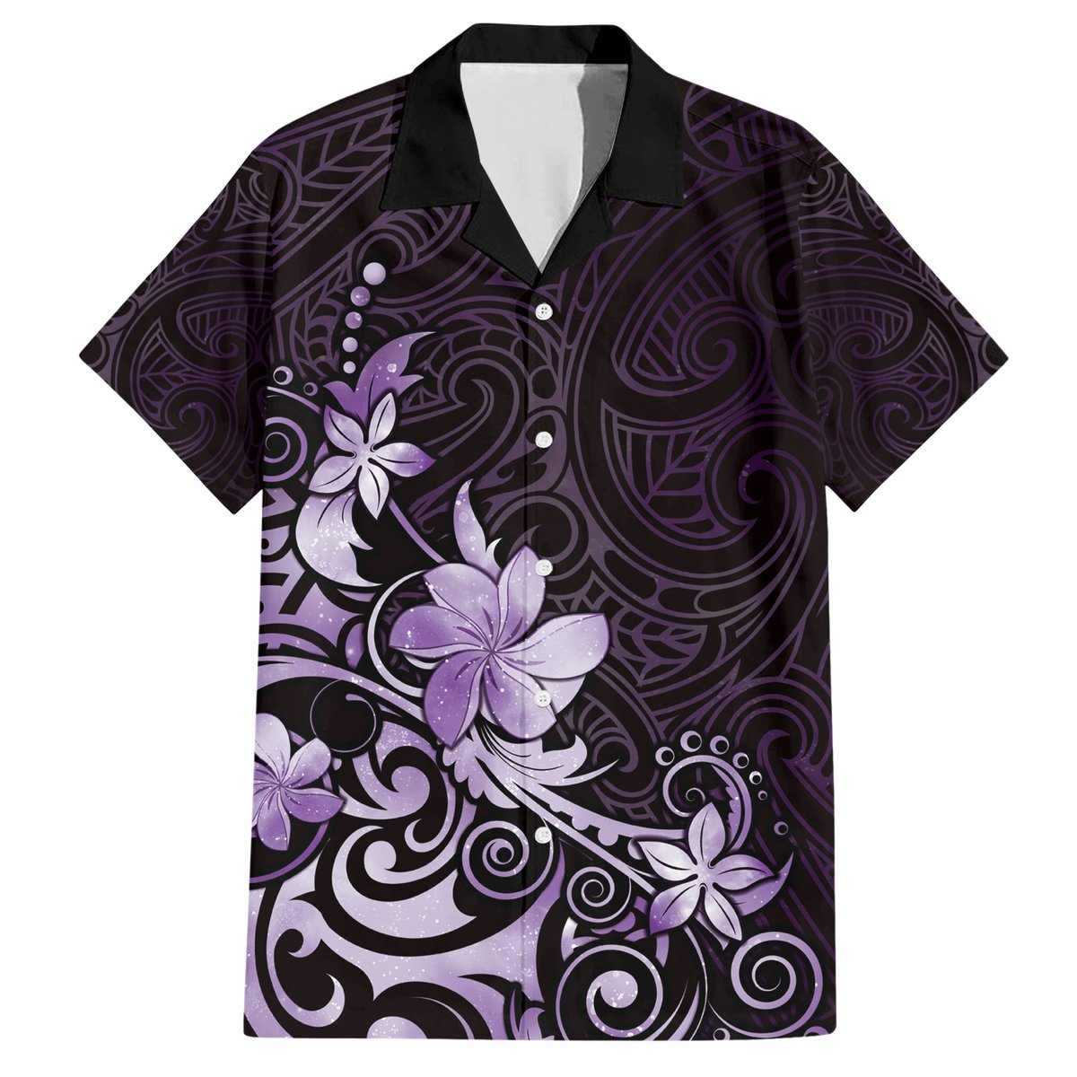 Matariki New Zealand Hawaiian Shirt Maori Pattern Purple Galaxy LT05 Purple - Polynesian Pride