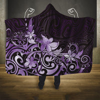Matariki New Zealand Hooded Blanket Maori Pattern Purple Galaxy LT05 One Size Purple - Polynesian Pride