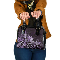 Matariki New Zealand Shoulder Handbag Maori Pattern Purple Galaxy LT05 One Size Purple - Polynesian Pride