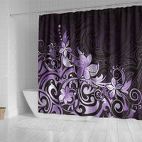 Matariki New Zealand Shower Curtain Maori Pattern Purple Galaxy LT05 - Polynesian Pride