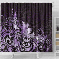 Matariki New Zealand Shower Curtain Maori Pattern Purple Galaxy LT05 - Polynesian Pride