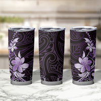 Matariki New Zealand Tumbler Cup Maori Pattern Purple Galaxy