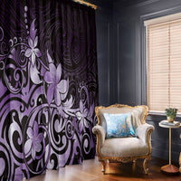 Matariki New Zealand Window Curtain Maori Pattern Purple Galaxy LT05 - Polynesian Pride