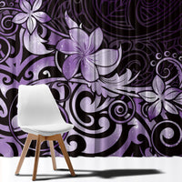Matariki New Zealand Window Curtain Maori Pattern Purple Galaxy LT05 - Polynesian Pride