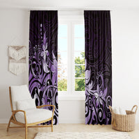 Matariki New Zealand Window Curtain Maori Pattern Purple Galaxy LT05 - Polynesian Pride