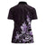 Matariki New Zealand Women Polo Shirt Maori Pattern Purple Galaxy