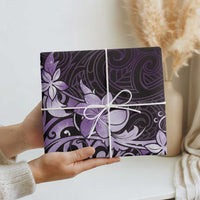 Matariki New Zealand Wrapping Paper Maori Pattern Purple Galaxy - Polynesian Pride