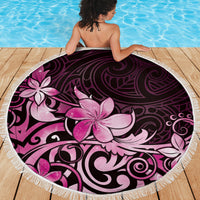 Matariki New Zealand Beach Blanket Maori Pattern Pink Galaxy LT05 - Polynesian Pride