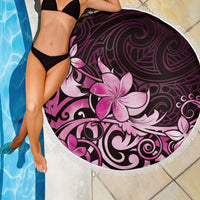 Matariki New Zealand Beach Blanket Maori Pattern Pink Galaxy LT05 - Polynesian Pride