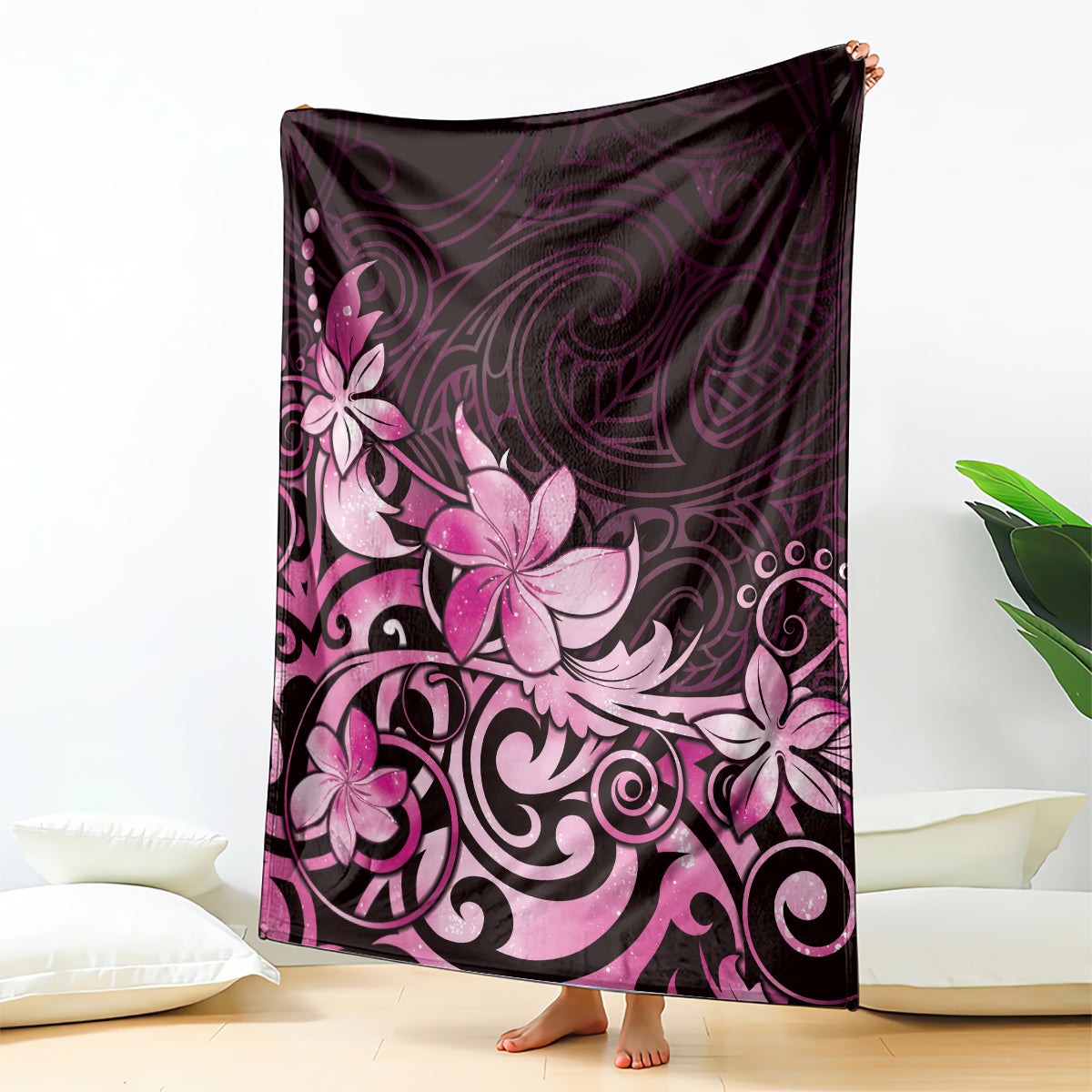 Matariki New Zealand Blanket Maori Pattern Pink Galaxy LT05 - Polynesian Pride