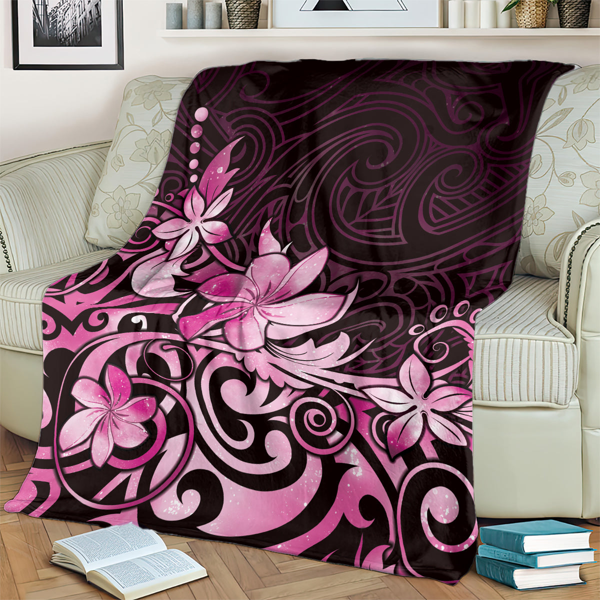 Matariki New Zealand Blanket Maori Pattern Pink Galaxy LT05 - Polynesian Pride
