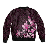 Matariki New Zealand Bomber Jacket Maori Pattern Pink Galaxy LT05 - Polynesian Pride