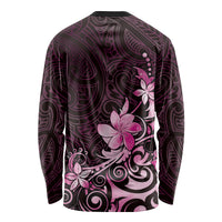 Matariki New Zealand Long Sleeve Shirt Maori Pattern Pink Galaxy LT05 - Polynesian Pride