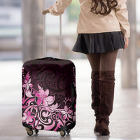 Matariki New Zealand Luggage Cover Maori Pattern Pink Galaxy LT05 - Polynesian Pride