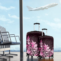 Matariki New Zealand Luggage Cover Maori Pattern Pink Galaxy LT05 - Polynesian Pride