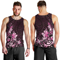 Matariki New Zealand Men Tank Top Maori Pattern Pink Galaxy LT05 - Polynesian Pride