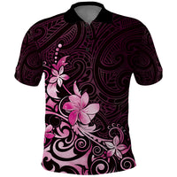 Matariki New Zealand Polo Shirt Maori Pattern Pink Galaxy LT05 Pink - Polynesian Pride