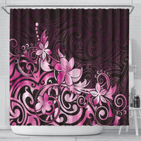 Matariki New Zealand Shower Curtain Maori Pattern Pink Galaxy LT05 - Polynesian Pride