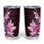 Matariki New Zealand Tumbler Cup Maori Pattern Pink Galaxy