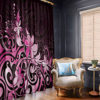 Matariki New Zealand Window Curtain Maori Pattern Pink Galaxy LT05 - Polynesian Pride