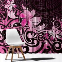Matariki New Zealand Window Curtain Maori Pattern Pink Galaxy LT05 - Polynesian Pride