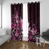 Matariki New Zealand Window Curtain Maori Pattern Pink Galaxy LT05 With Grommets Pink - Polynesian Pride